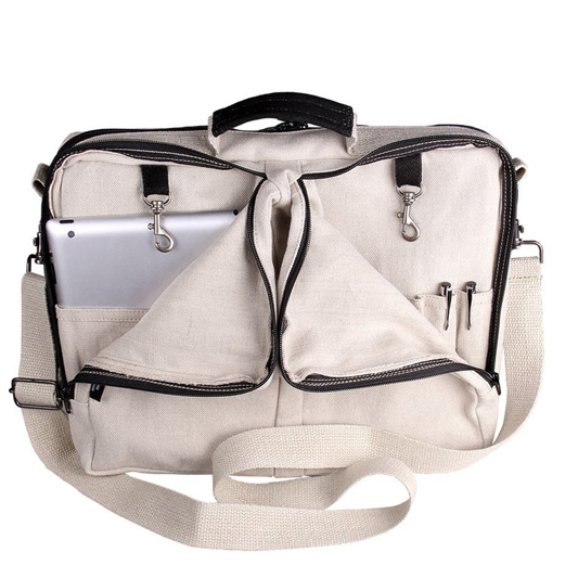 Hemp Laptop Bag Hemptique Shop Hemp Travel at EarthHero