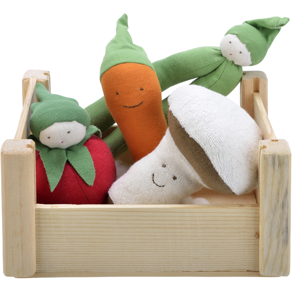 Veggie Crate Plush Dolls Set Under the Nile EcoFriendly Baby