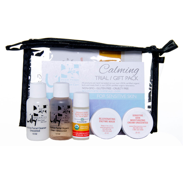 Calming Skin Care Trial Pack Lily Farm Fresh Skincare EarthHero