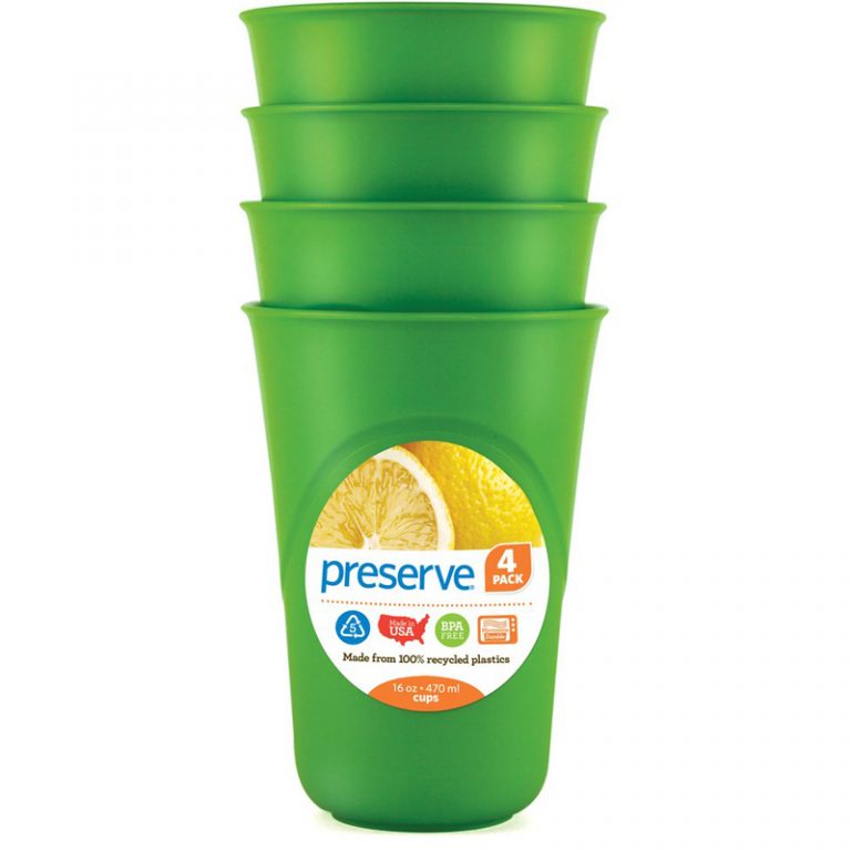 Everyday Reusable Plastic Cups 16oz. (4 Pk) Preserve