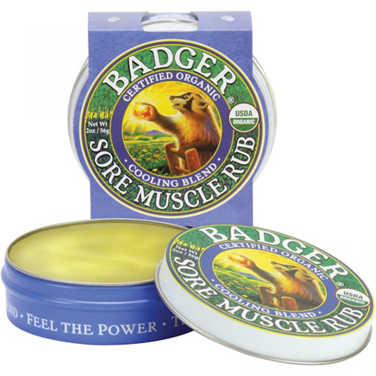 Sore Muscle Rub Cooling Blend 2oz Badger Organic Skin Care