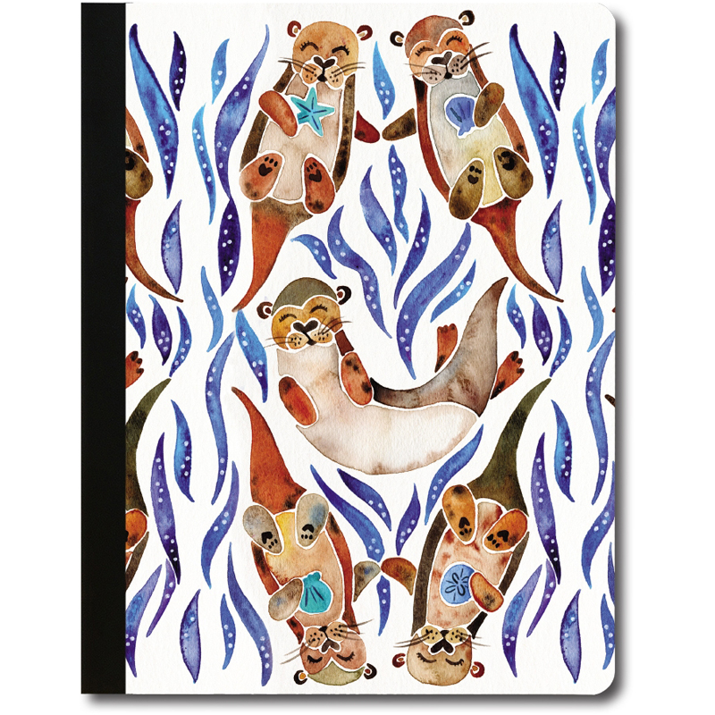 Otter Joy Recycled Composition Notebook TreeFree Greetings