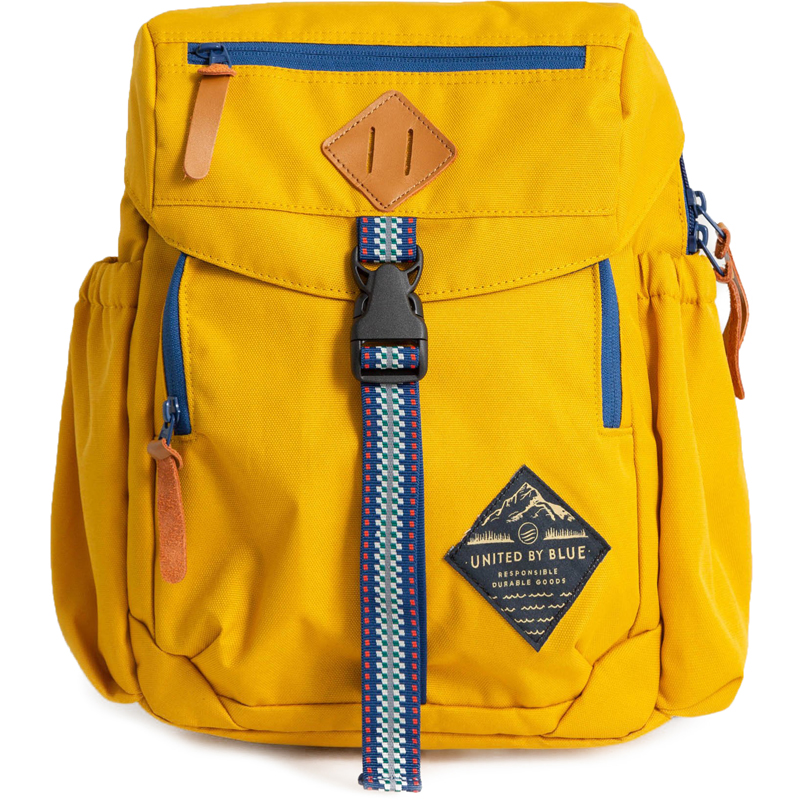 Bluff Recycled Polyester Utility Travel Backpack Mustard United by