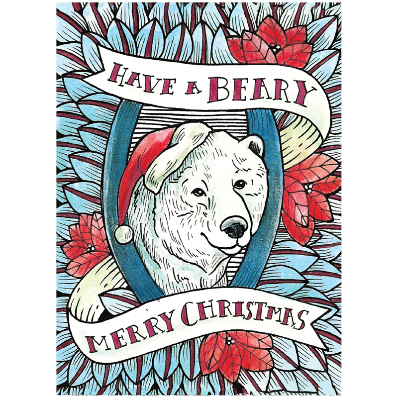 Beary Merry Christmas Cards (10 Pk) | Tree-Free | Shop Eco-Friendly Cards!