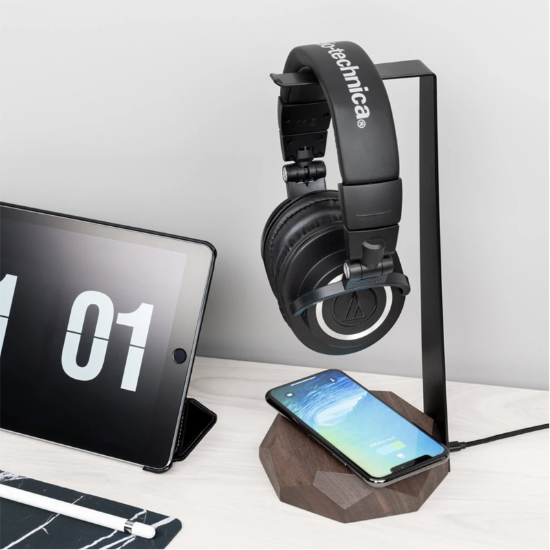 2in1 Wooden Headphone Stand Oakywood Shop EarthHero