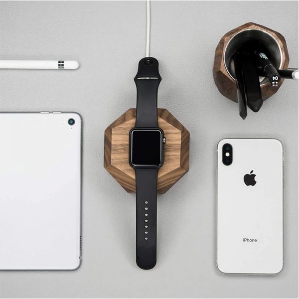 oakywood iphone and apple watch charging dock
