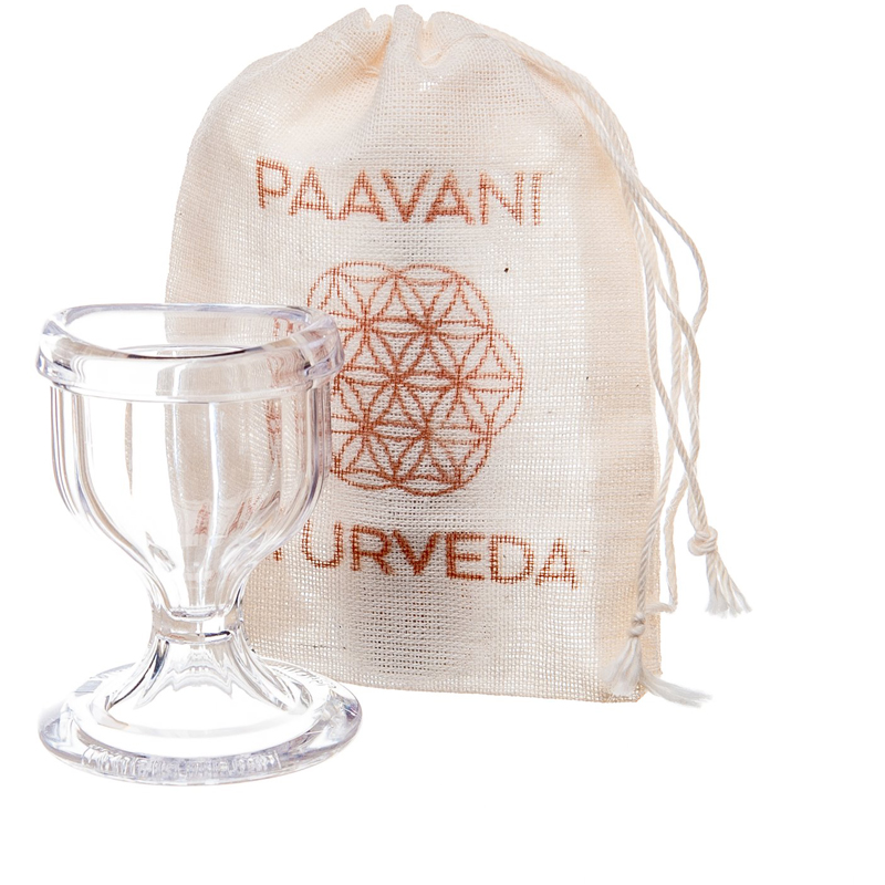Glass Eye Wash Cup PAAVANI Ayurveda EarthHero