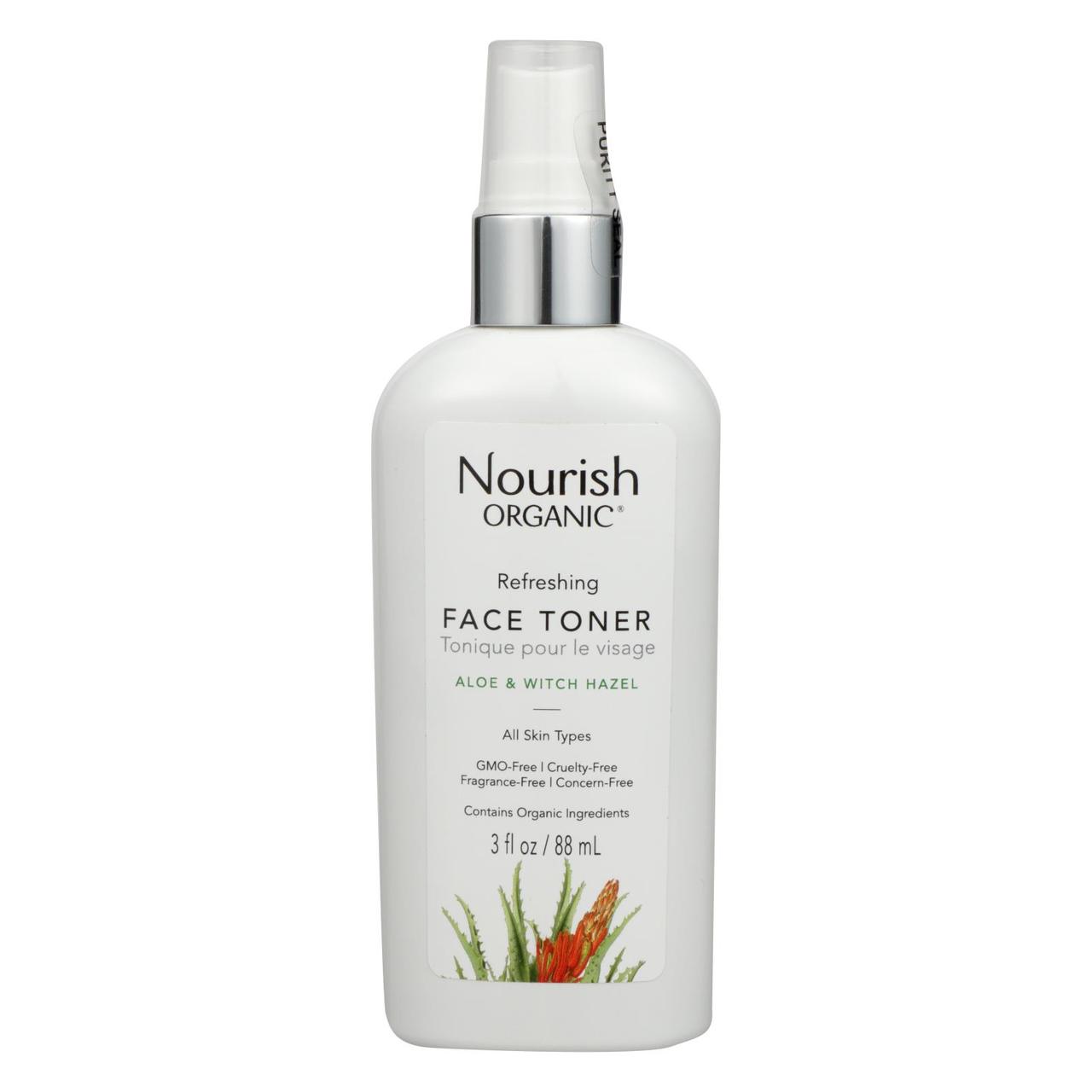 Refreshing and Balancing Nourish Organic Face Toner Skin Care
