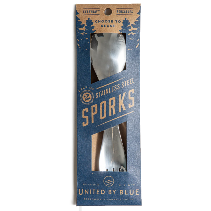 Stainless Steel Camping Spork Pack United by Blue EarthHero