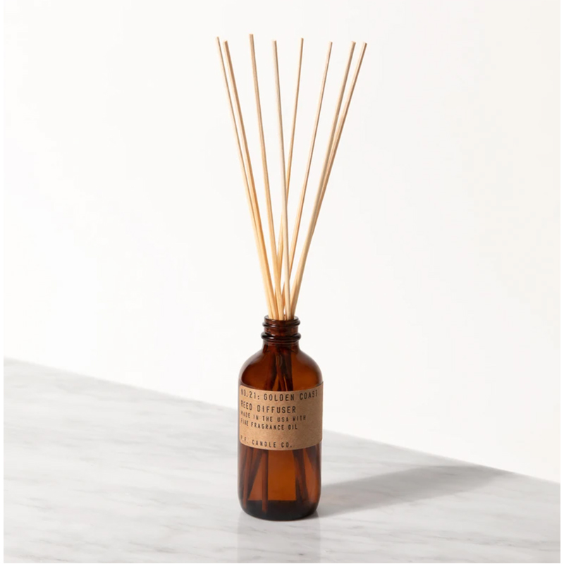 Golden Coast Reed Diffuser 3.5oz P.F. Candle Co. Shop EarthHero
