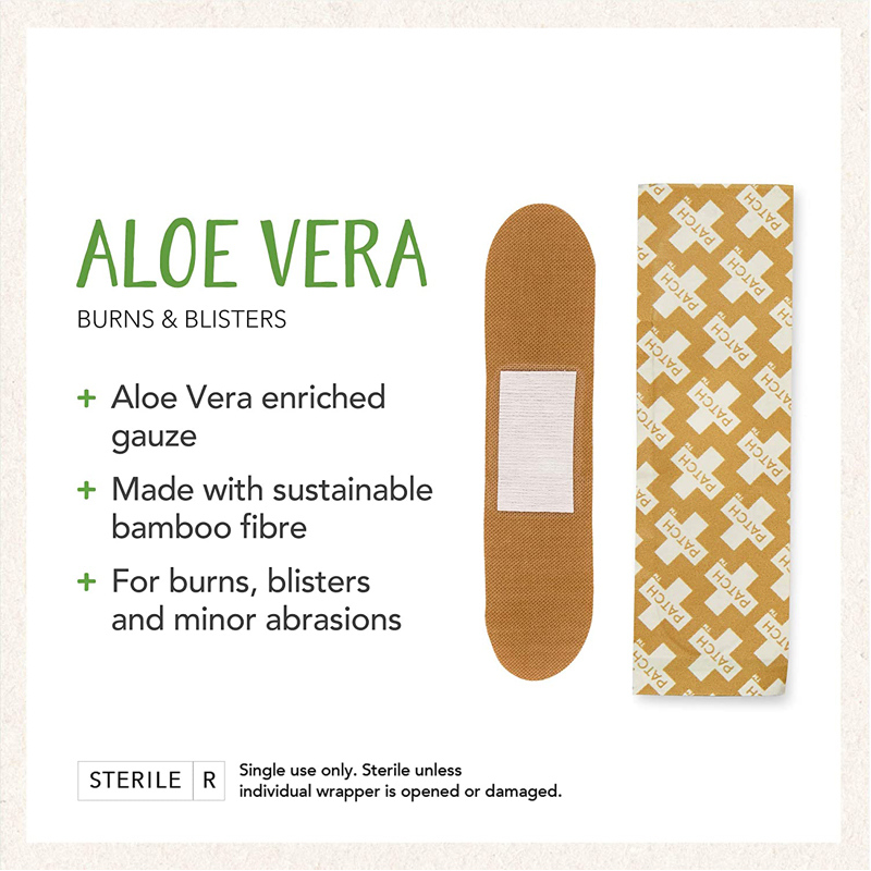 Aloe Vera Bamboo Bandages 25ct PATCH EarthHero