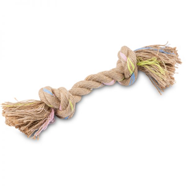 Double Knot Hemp Rope Dog Toy Beco Pets Shop EarthHero