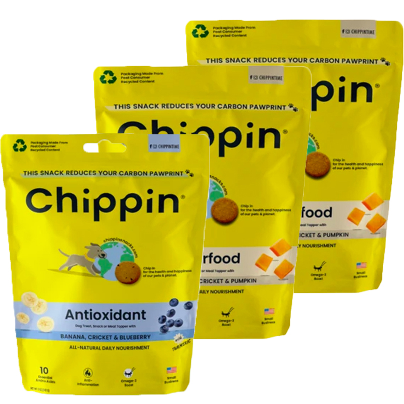 Cricket Dog Treats Assorted 3Pack EarthHero