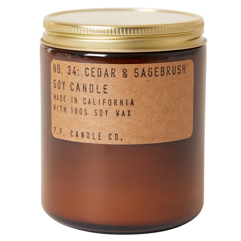 Cedar + Sagebrush Soy Candle 7.2oz P.F. Candle Co. EarthHero