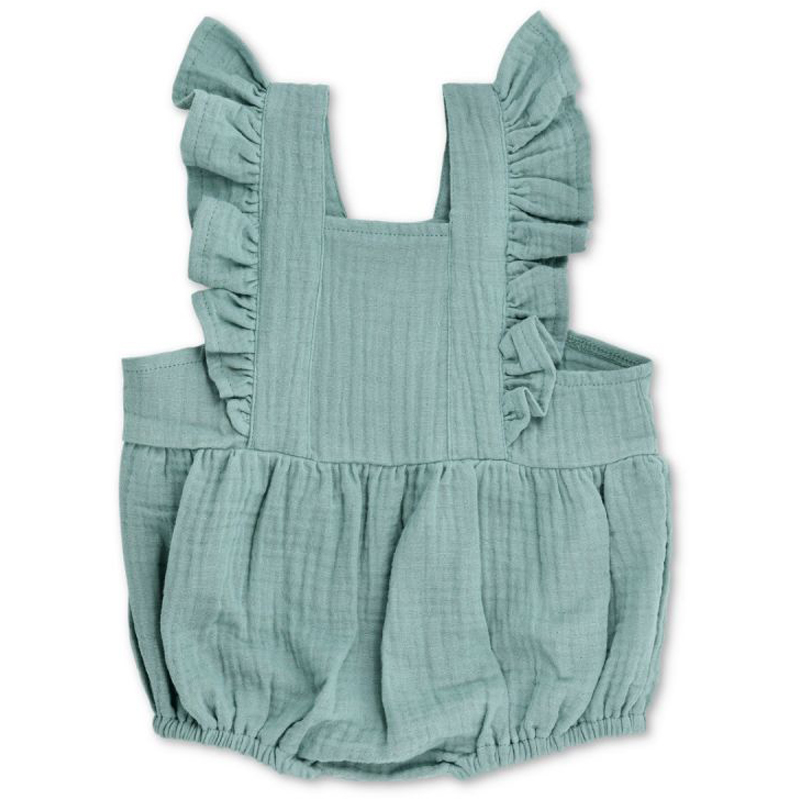 EarthHero - Organic Cotton Flutter Sleeve Baby Romper - 1