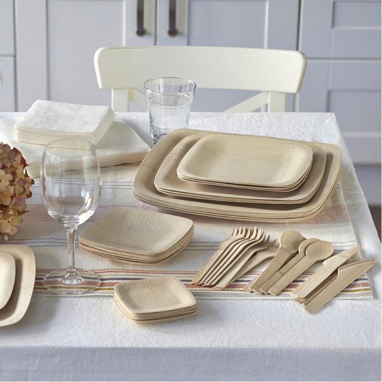 Veneerware Bamboo Compostable Utensils 8 sets bambu EarthHero