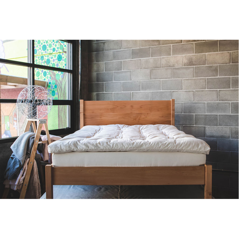 Quilted Wool Mattress Topper Holy Lamb Organics EarthHero