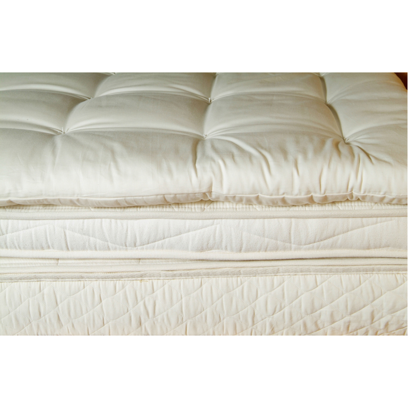 Quilted Wool Mattress Topper Holy Lamb Organics EarthHero