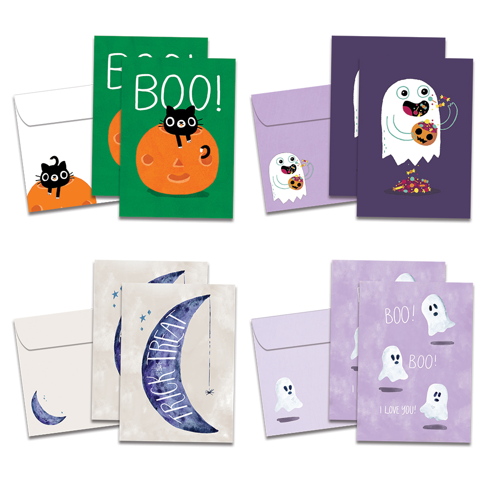 Cute Halloween Greeting Cards from Tree-Free Greetings on EarthHero
