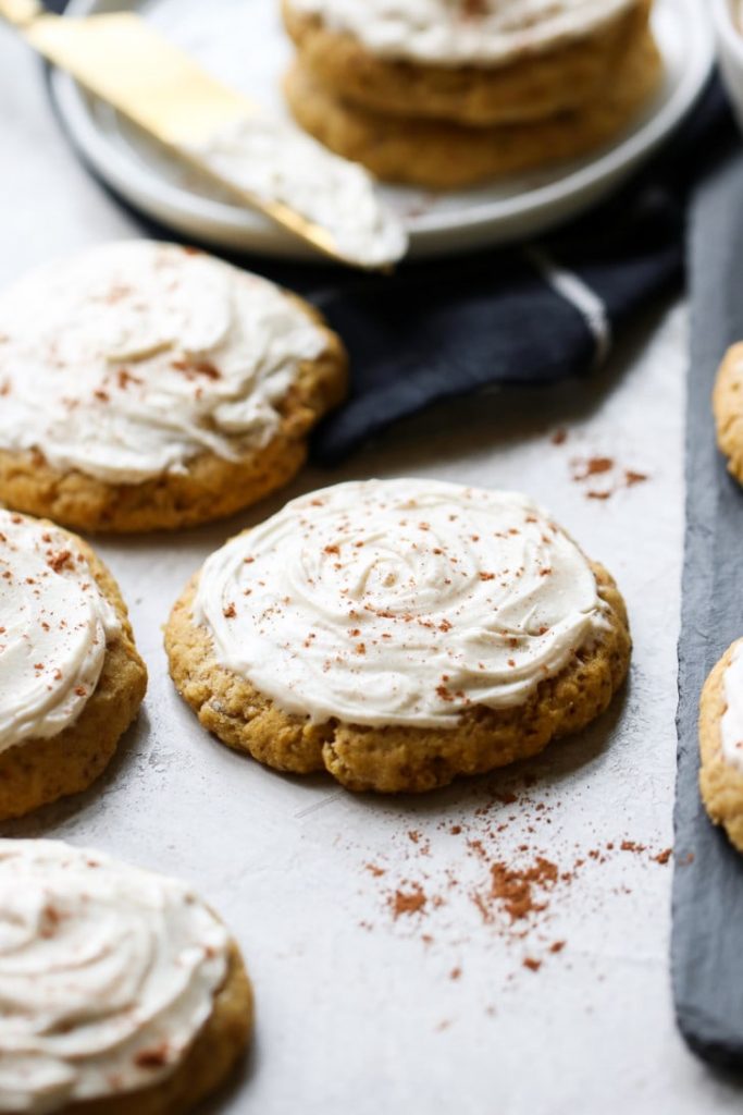 Photo of Pumpkin Cookies with Cream Cheese Frosting