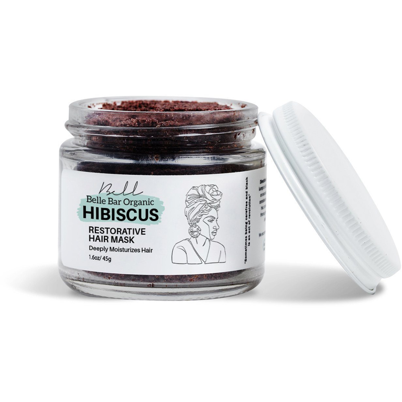 Restorative Hibiscus Hair Mask Belle Bar Organic EarthHero
