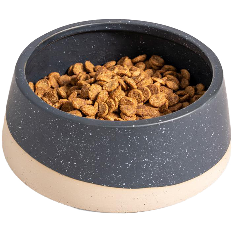 Stoneware Ceramic Dog Bowl United by Blue Shop EarthHero